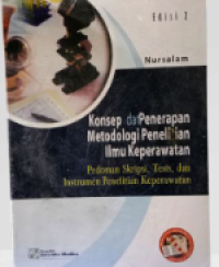 Image of Konsep dan penerapan metodelogi penelitian ilmu keperawatan